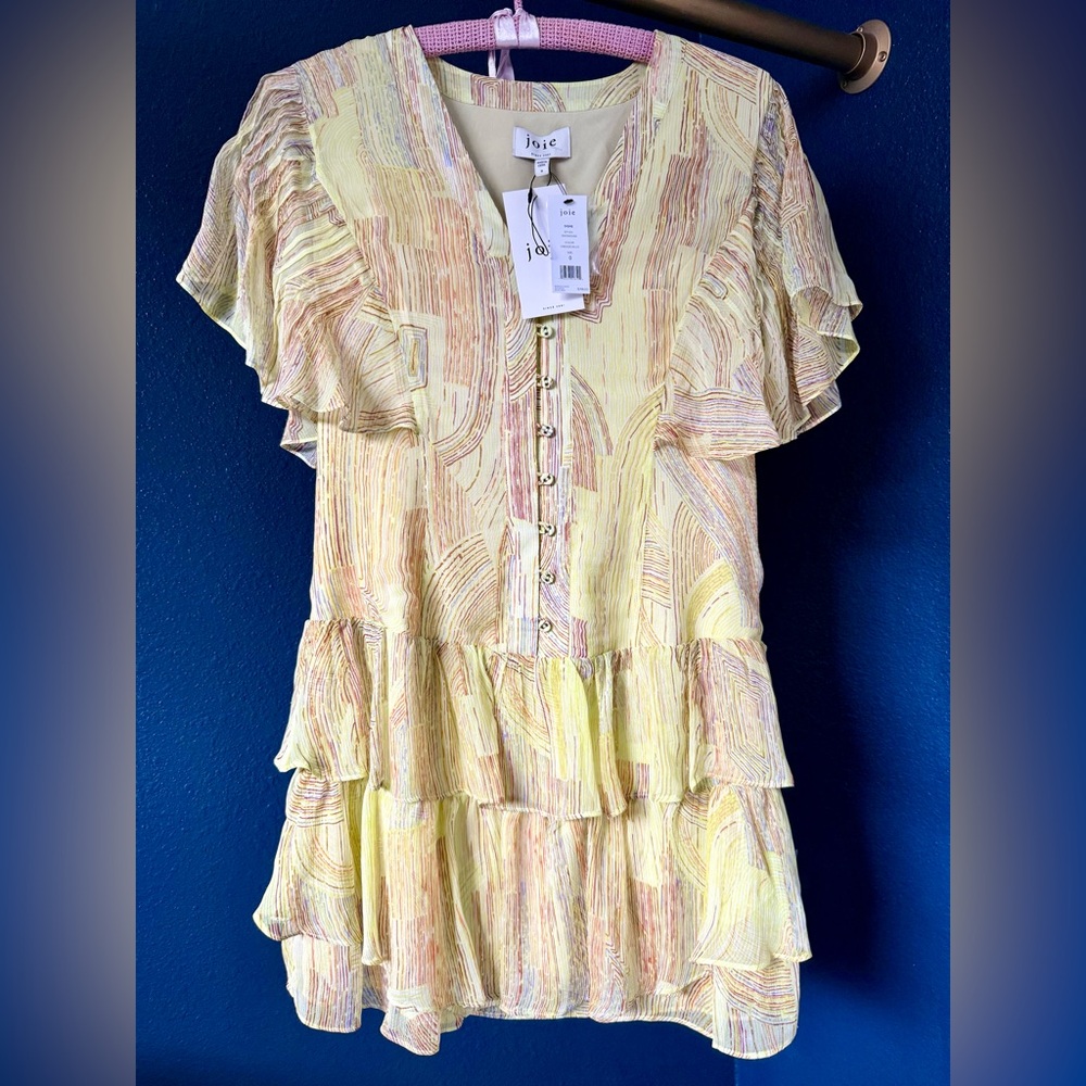 Joie Multicolor Ruffle Dress
